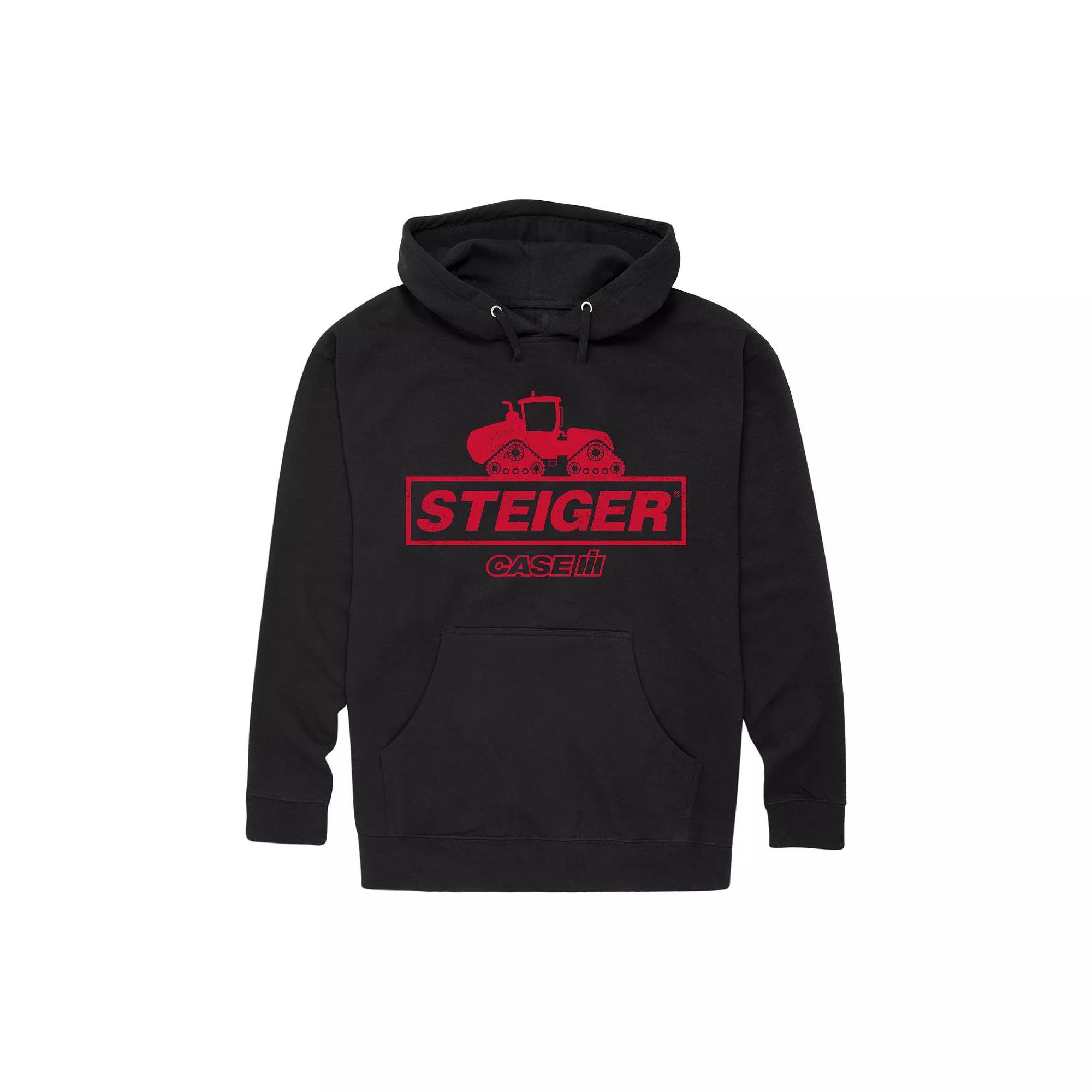 Mens Be Happy Script Graphic Hoodie Product Image