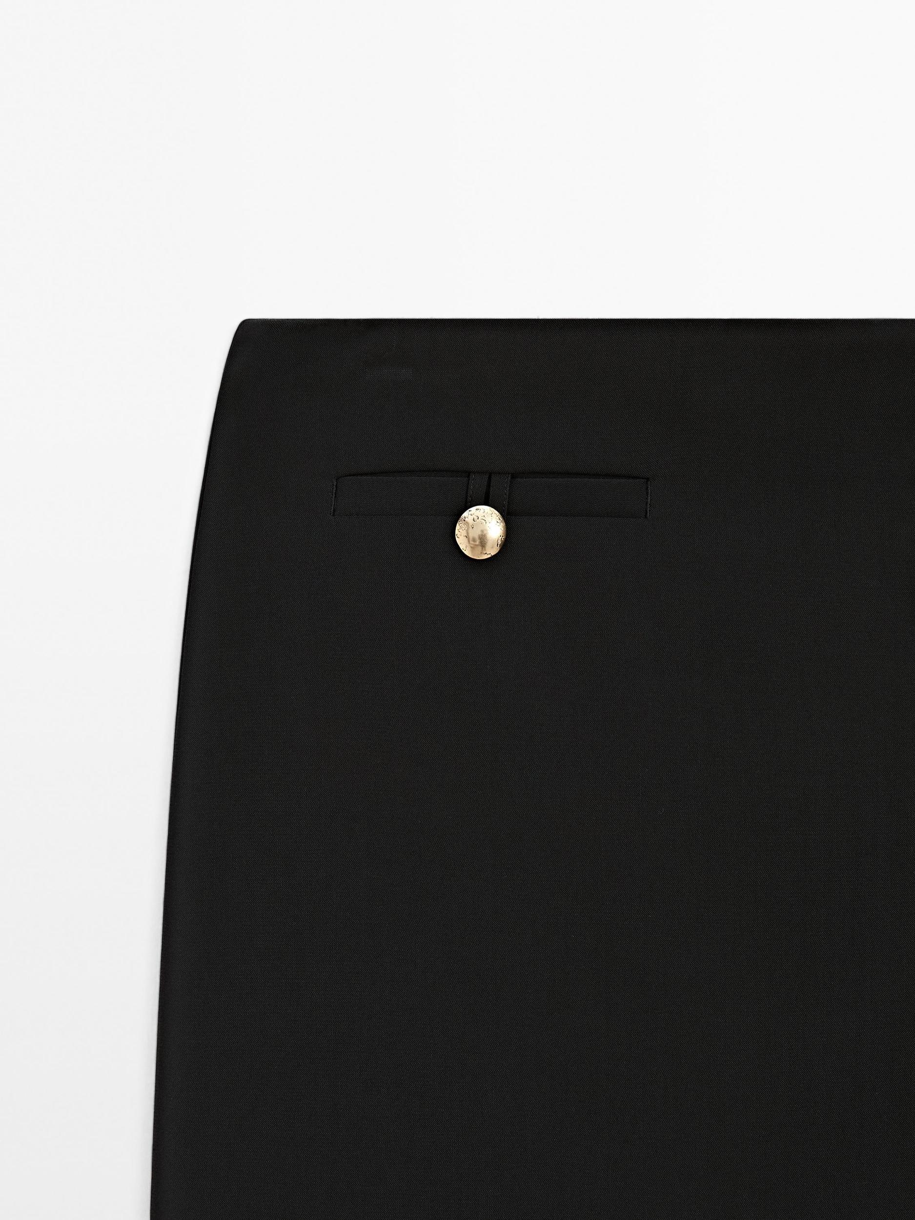 Button-up mini skirt Product Image