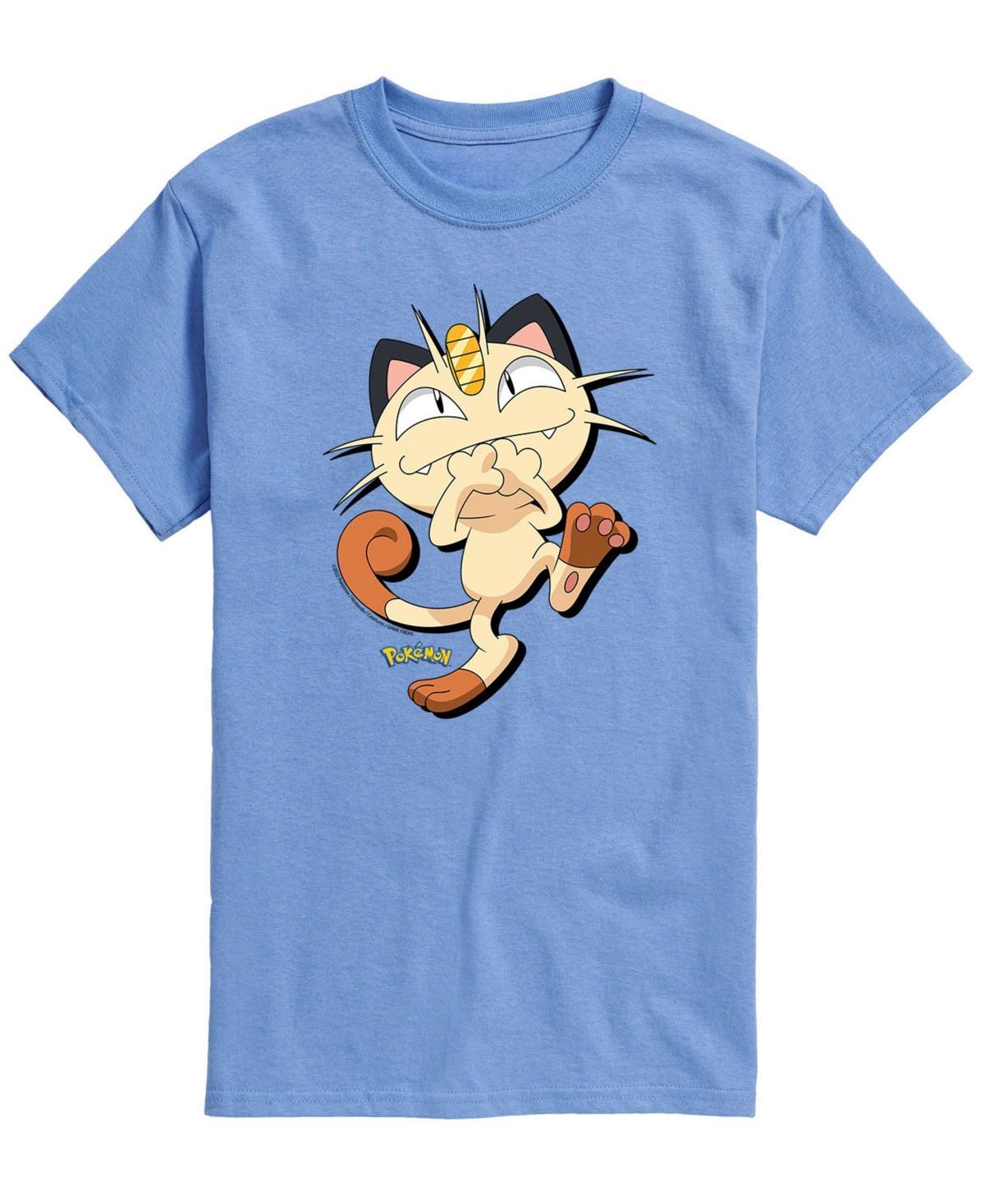 Airwaves Mens Pokemon Meowth Graphic T-shirt Product Image