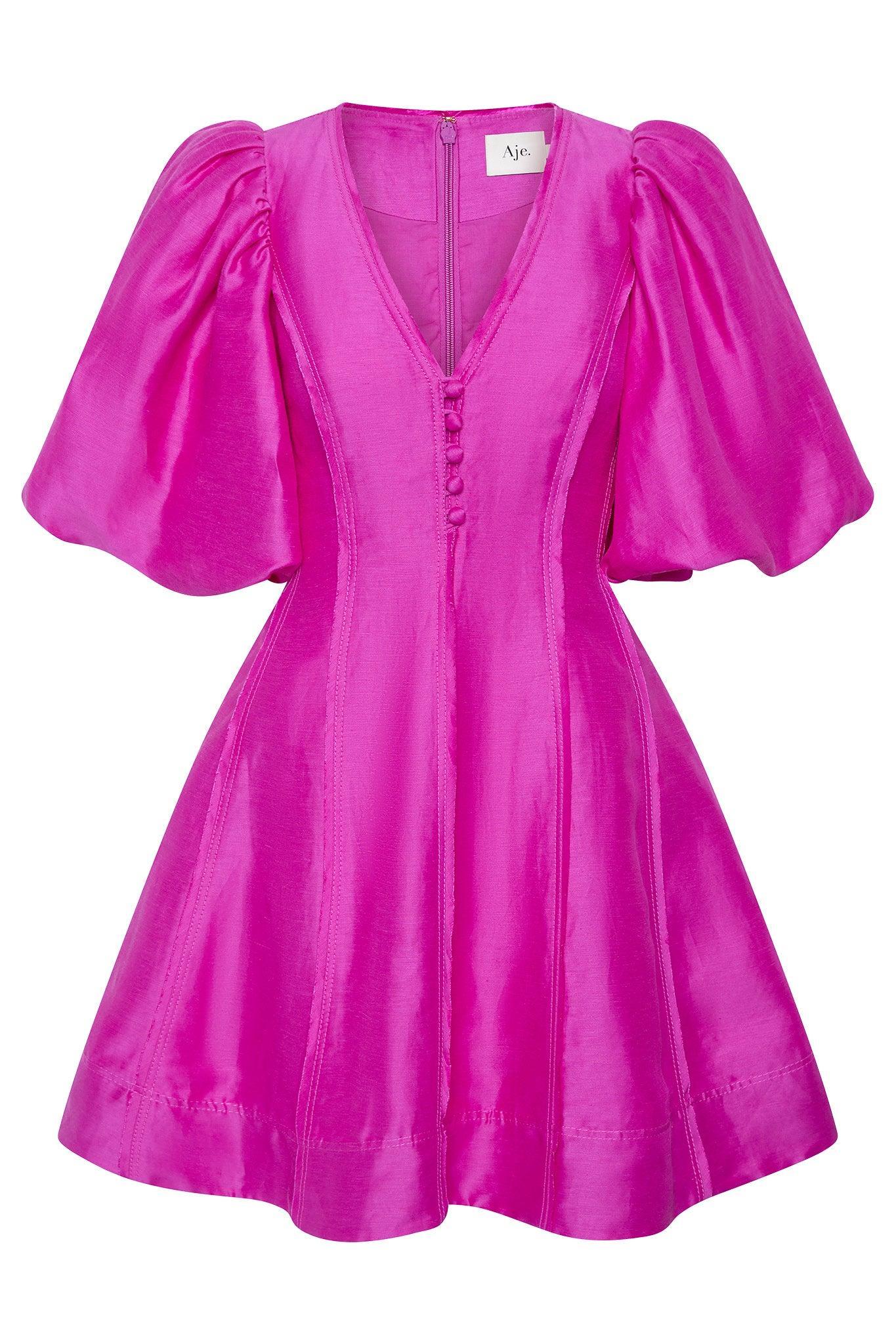 Dusk Puff Sleeve Mini Dress Product Image