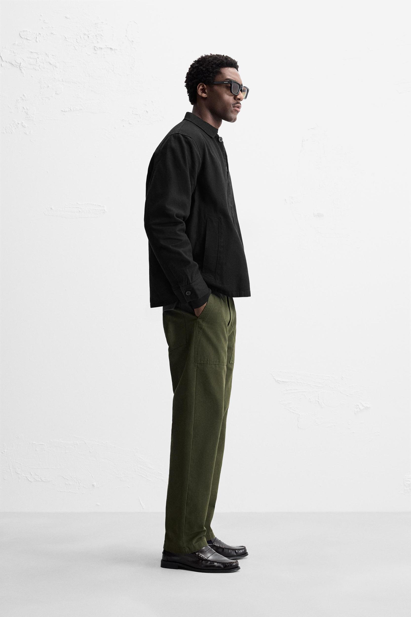 TEXTURED WEAVE OVERSHIRT Product Image