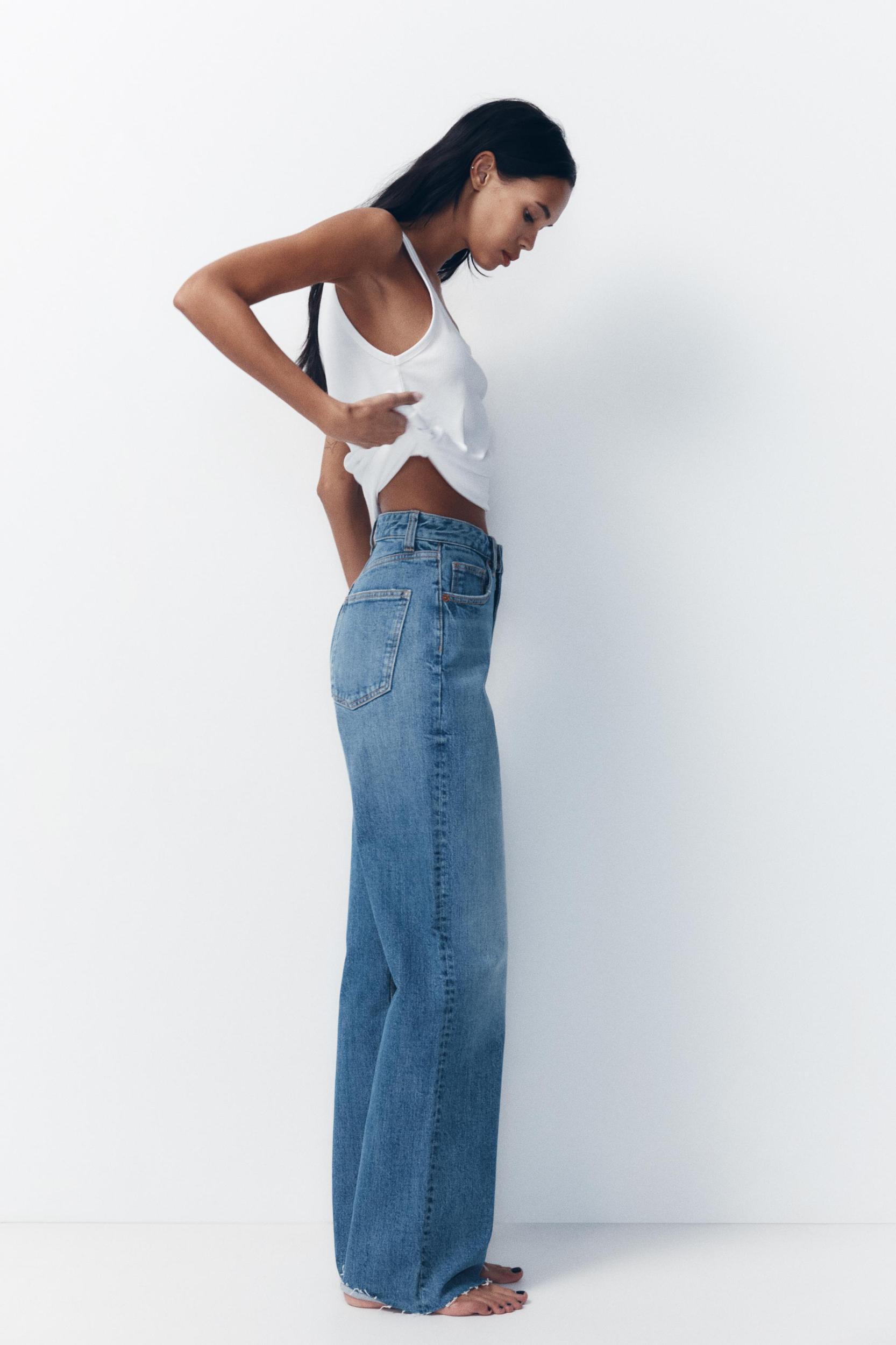 TRF HIGH RISE WIDE LEG JEANS Product Image