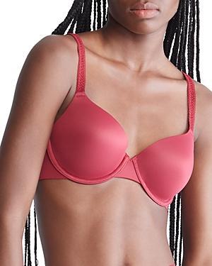 Calvin Klein Womens Liquid Touch Lightly Lined Full Coverage Bra - Pink - 32A Product Image