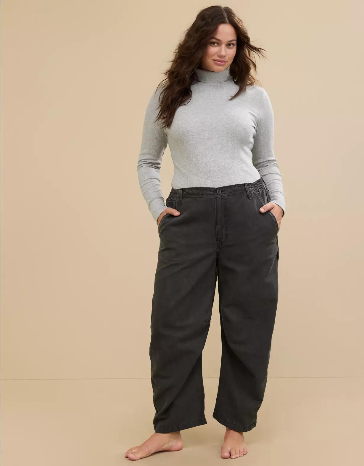 Aerie Barrel Leg Pant Product Image