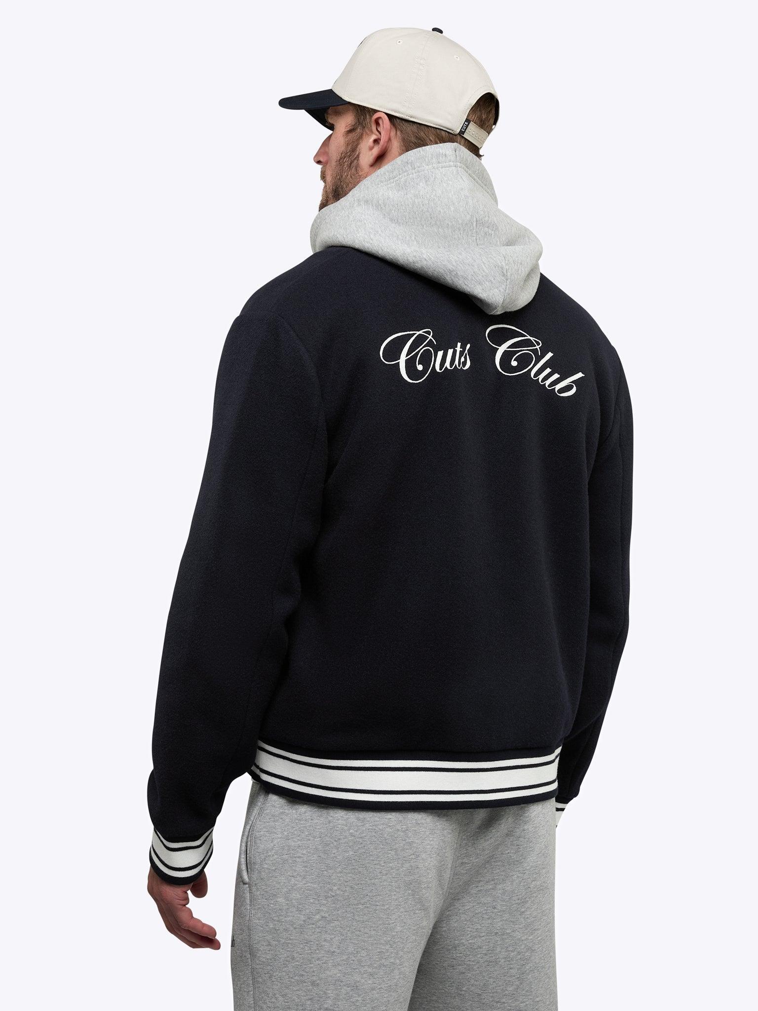 Varsity Bomber | Marine Navy Classic-Fit Product Image