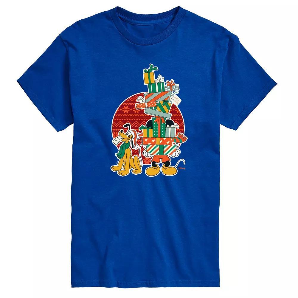 Disneys Mickey & Pluto Big & Tall Presents Graphic Tee, Mens Product Image