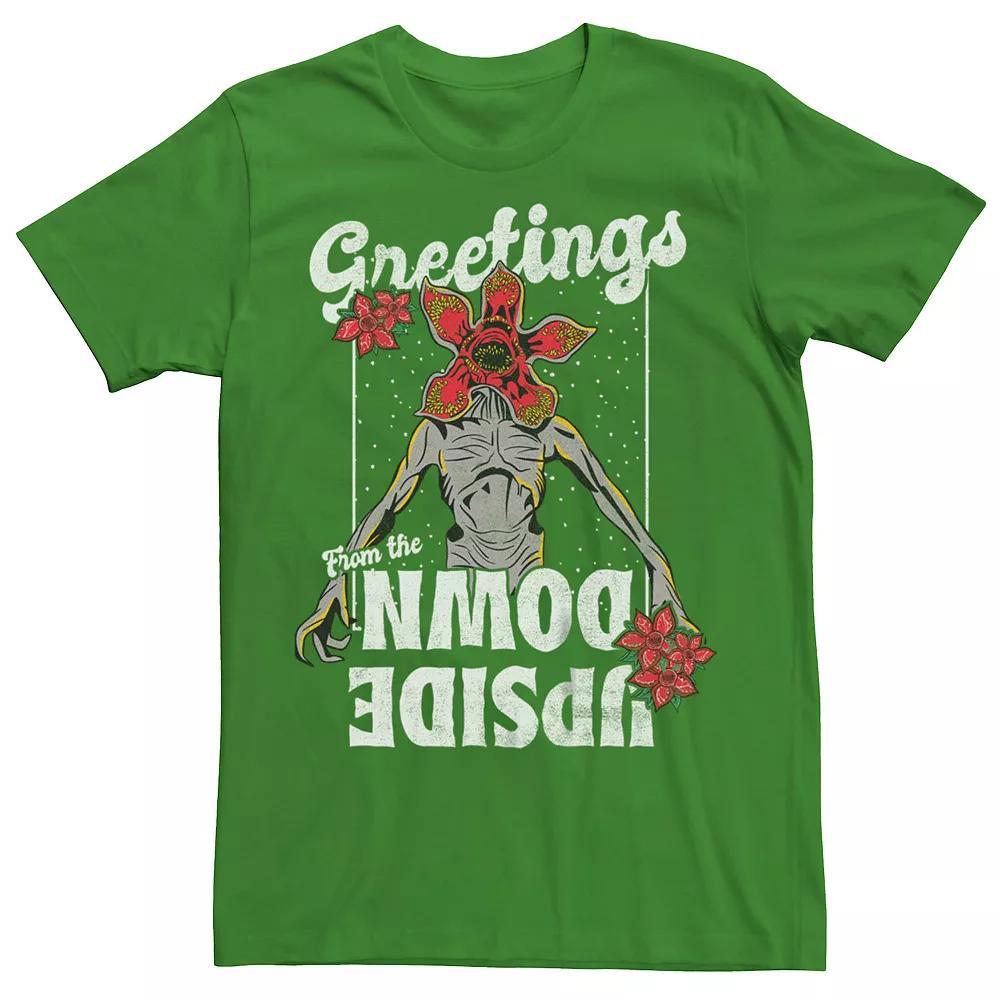 Men's Stranger Things Greetings From The Upside Down Graphic Tee, Size: XL, Kelly Product Image