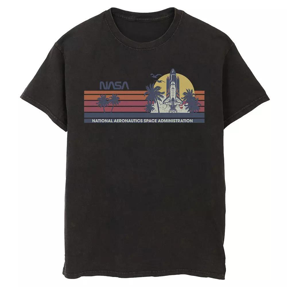 Men's NASA Shuttle Panel Graphic Tee, Size: Large, Black Product Image