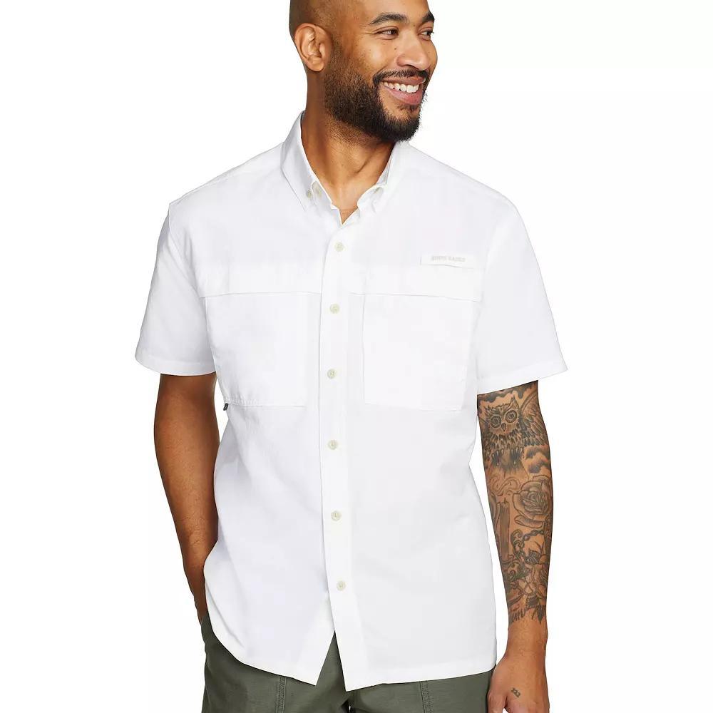 Big & Tall Eddie Bauer Short Sleeve Rainier Ripstop Button-Down Shirt, Men's, Size: XXL Tall, Dusty Pink Product Image