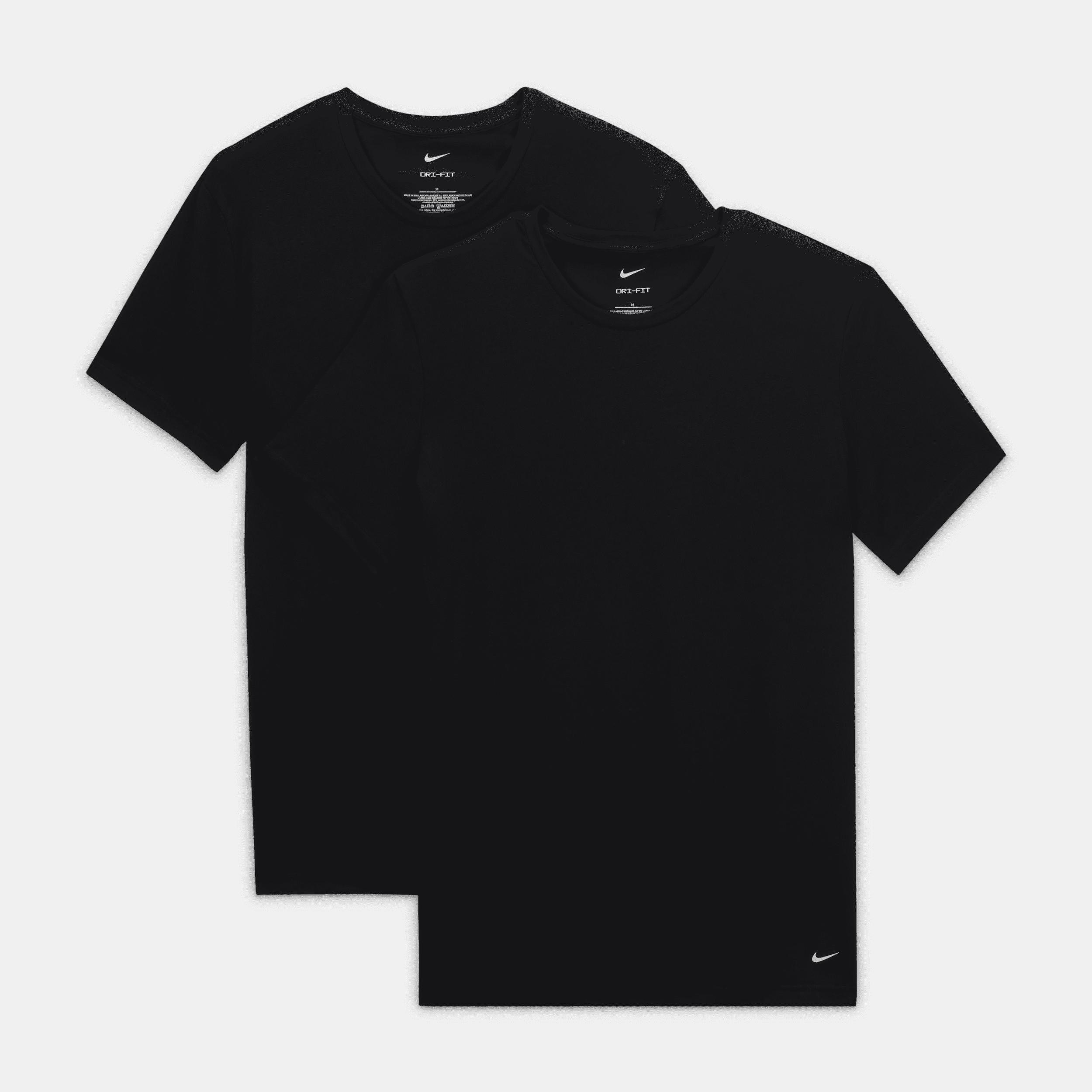 Men's Nike Dri-FIT Essential Cotton Stretch 2-Pack Crewneck Undershirt, Size: XXL, White Product Image
