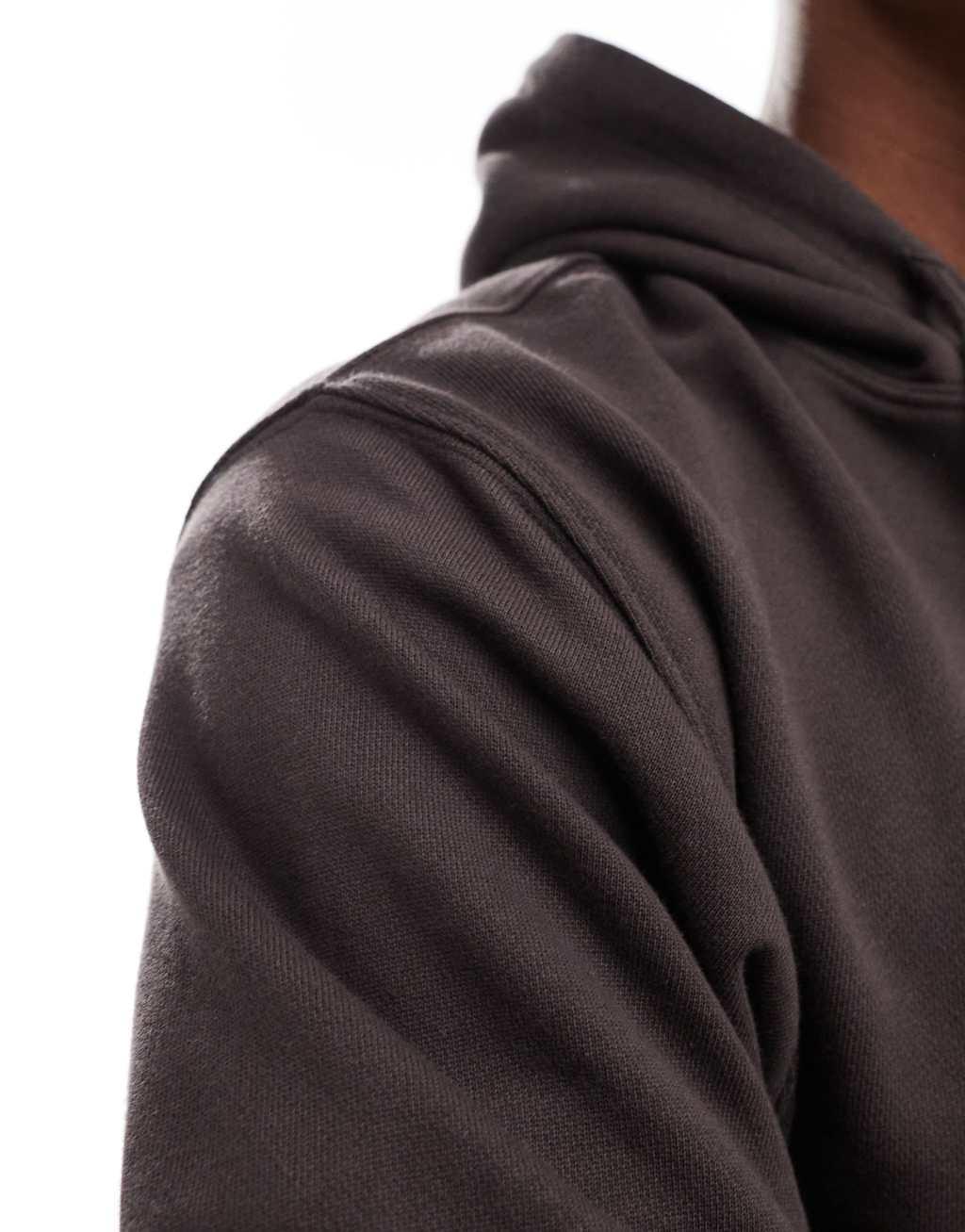 Jack & Jones super oversized hoodie in chocolate brown  Product Image