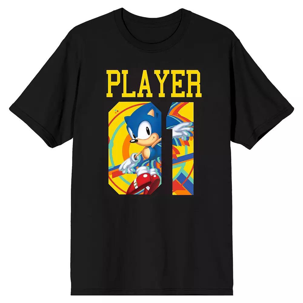 Men's Sonic Player Tee, Size: XXL, Black Product Image