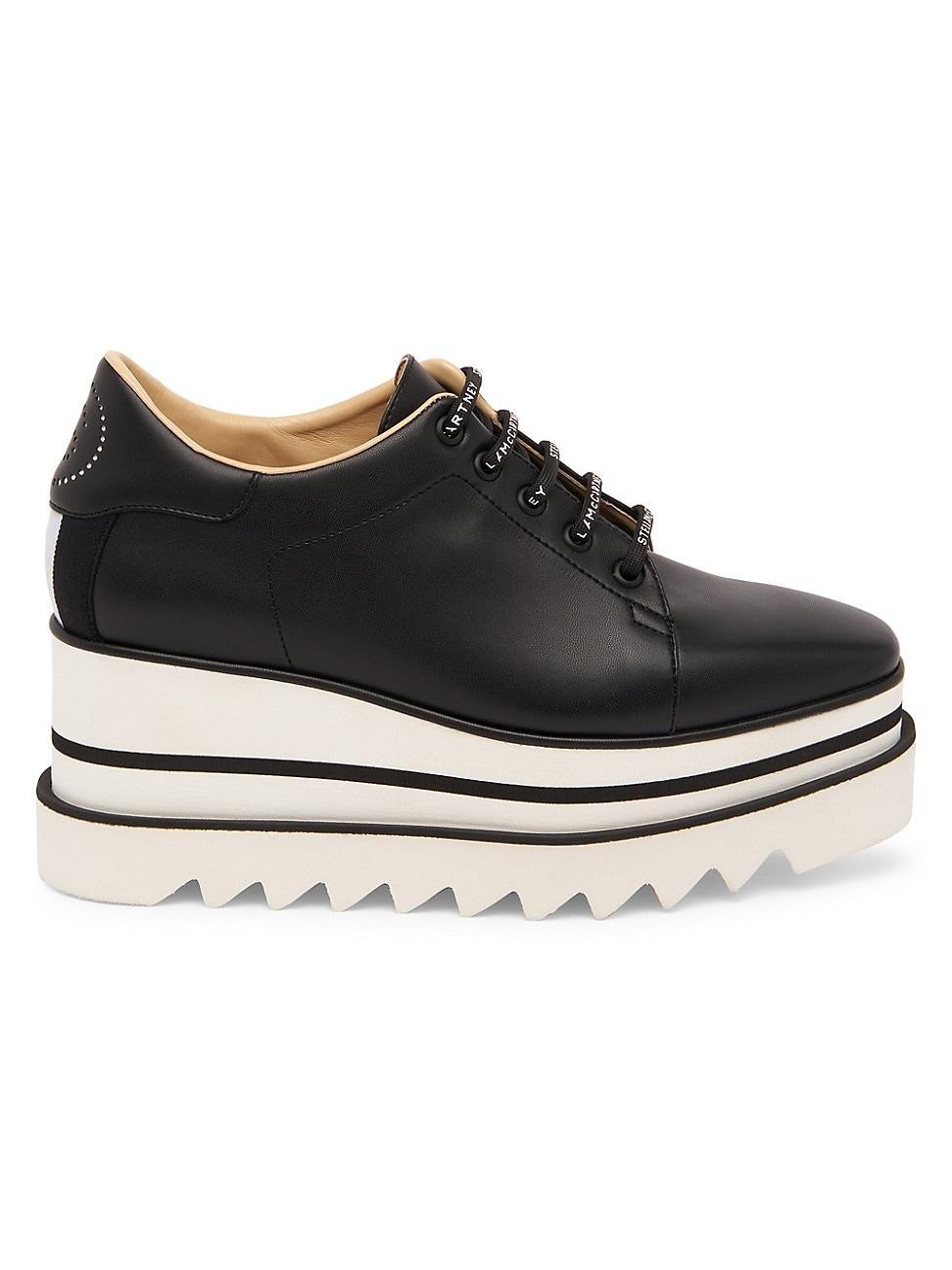 Sneakelyse Vegan Logo Platform Loafers Product Image
