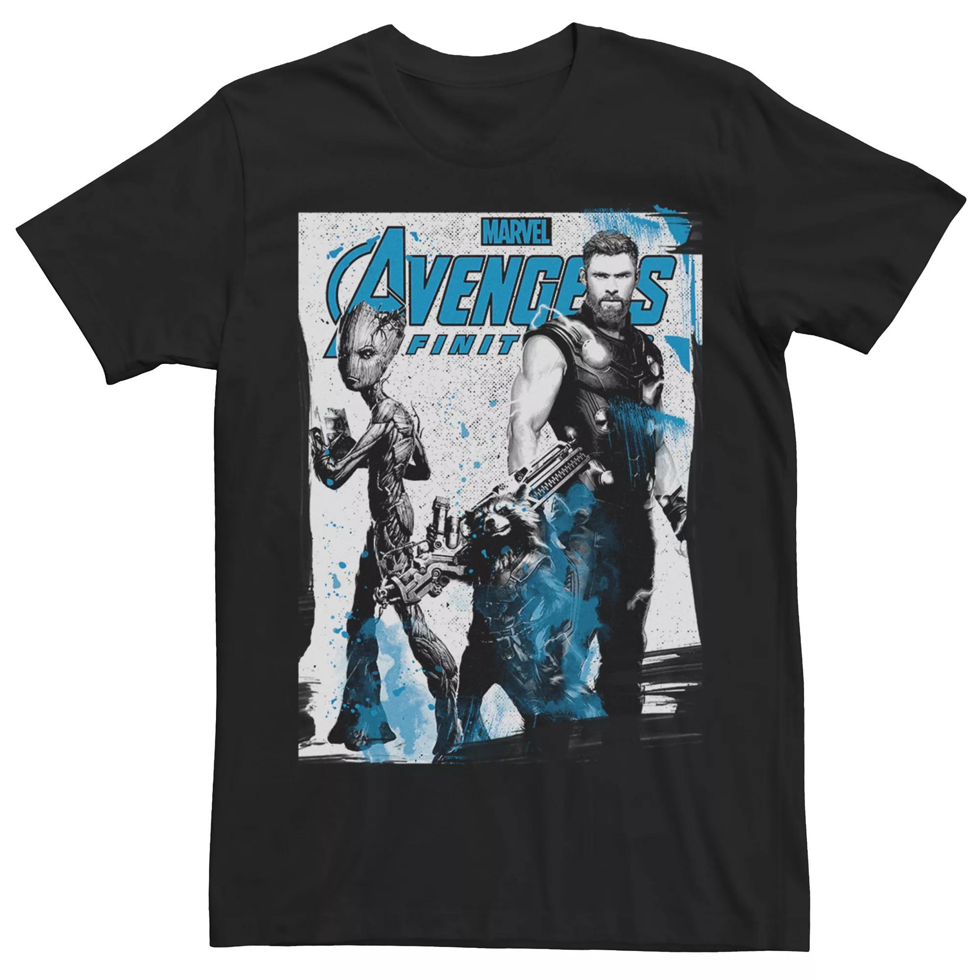 Men's Marvel Avengers Infinity War Strong Three Graphic Tee, Size: XXL, Black Product Image