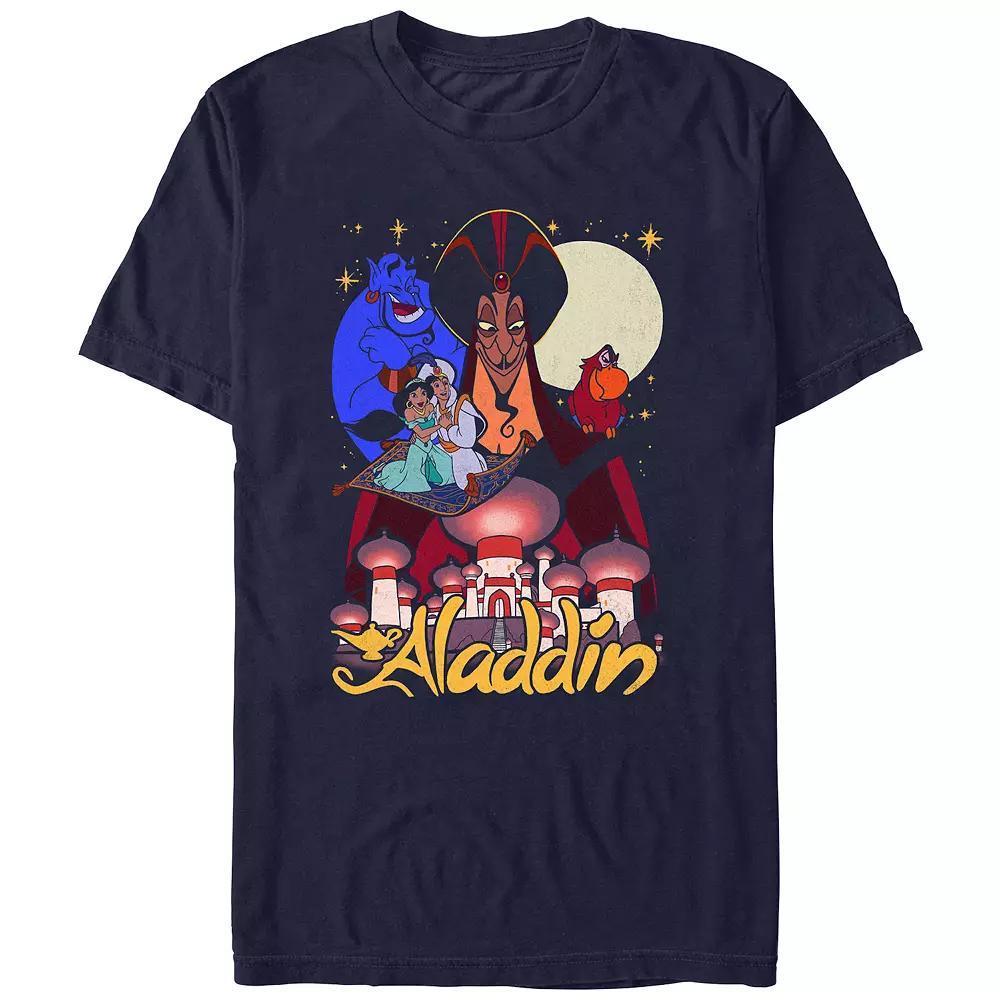 Disney's Aladdin Jafar Watching Over Agrabah Juniors' Boyfriend Graphic Tee, Women's, Size: XS, Blue Product Image