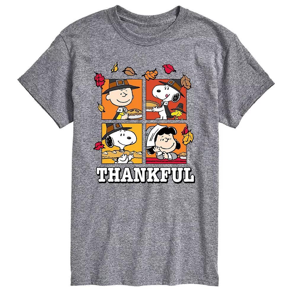 Big & Tall Peanuts Thankful Tee, Mens Product Image