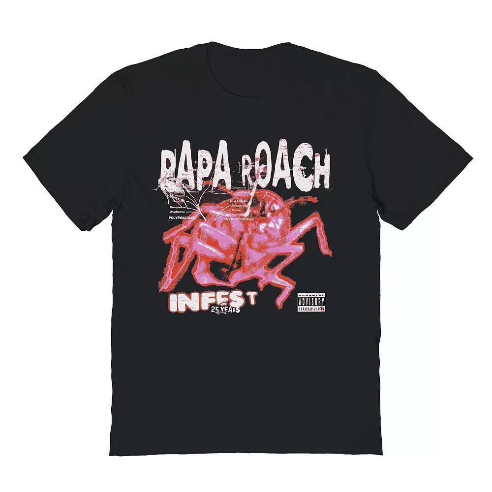 Men's Papa Roach Heatmap Roach Graphic Tee, Size: Medium, Black Product Image