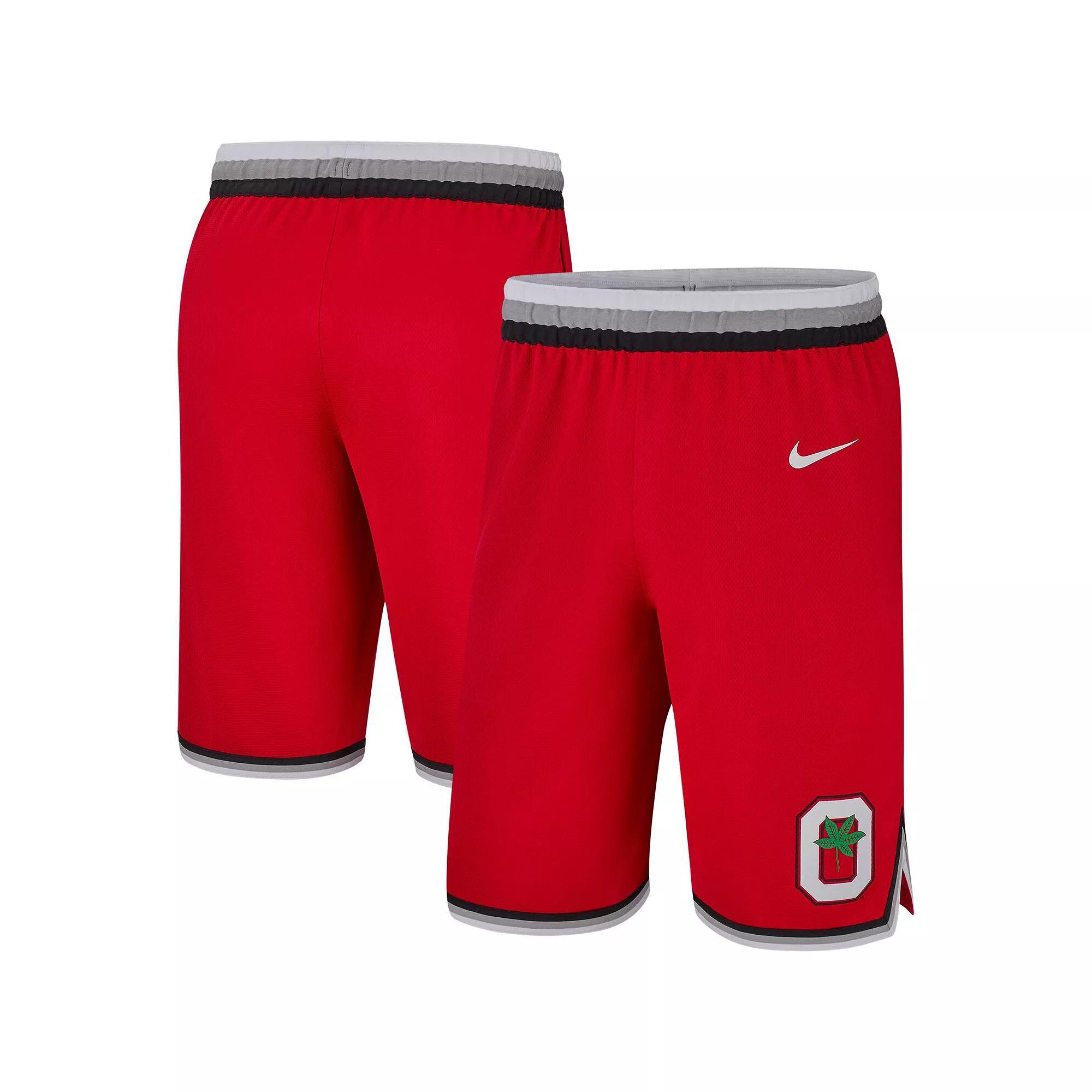 Men's Nike Scarlet Ohio State Buckeyes Retro Replica Basketball Shorts, Size: Medium, Red Product Image