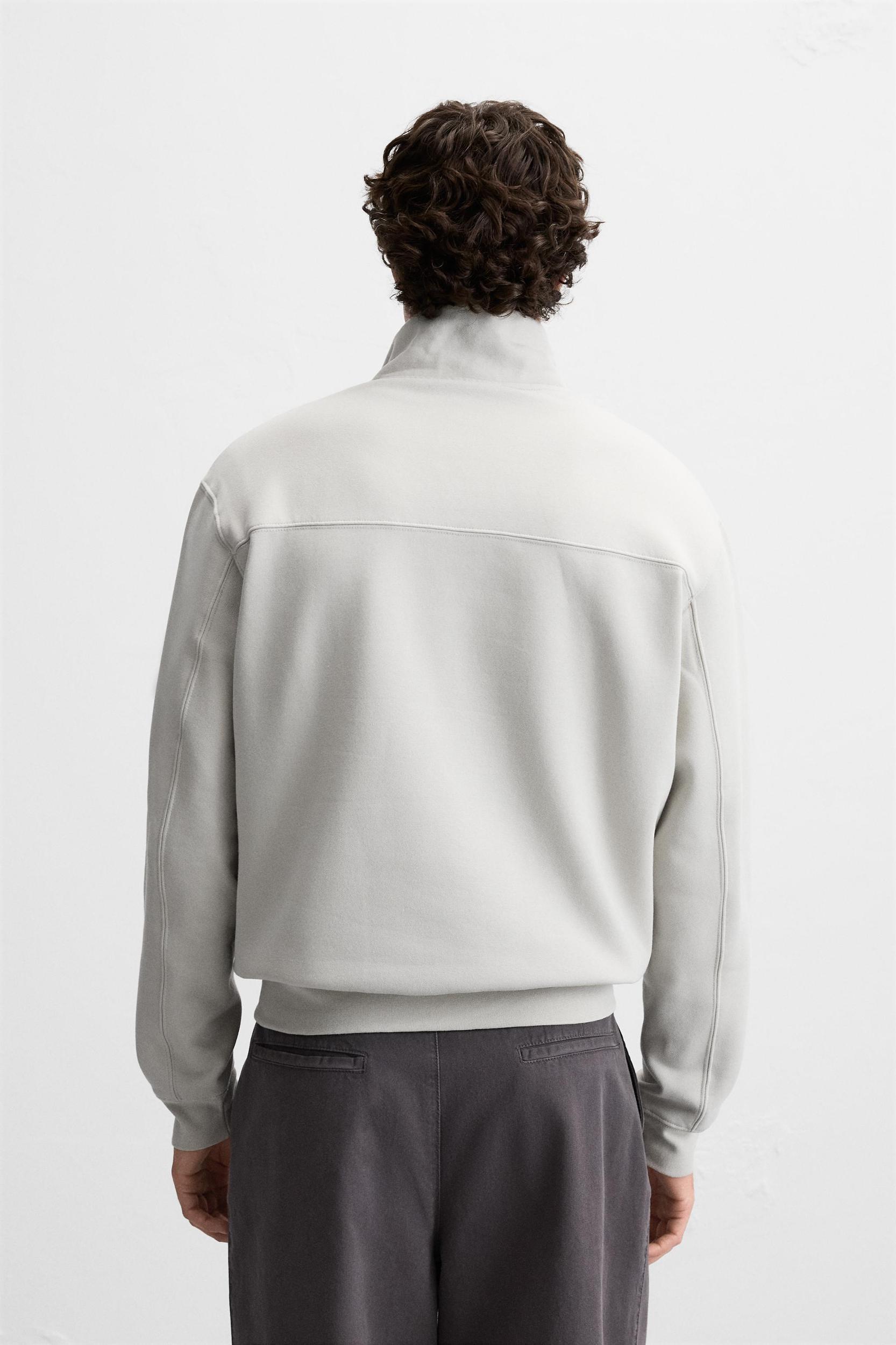 BASIC QUARTER ZIP SWEATSHIRT Product Image