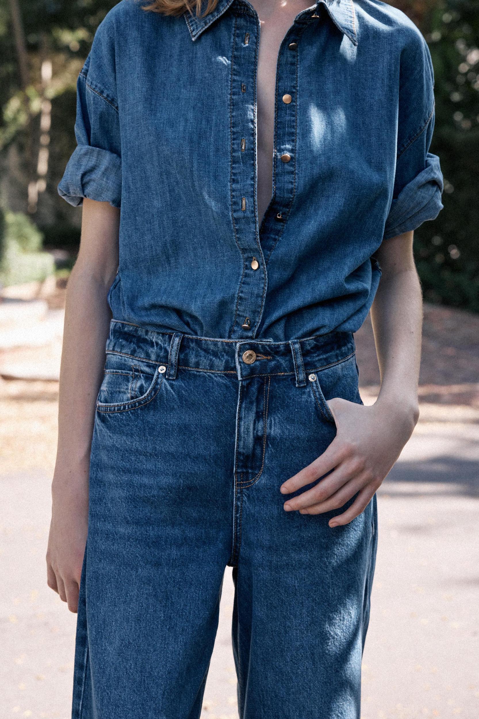 Z1975 BELTED DENIM SHIRT Product Image