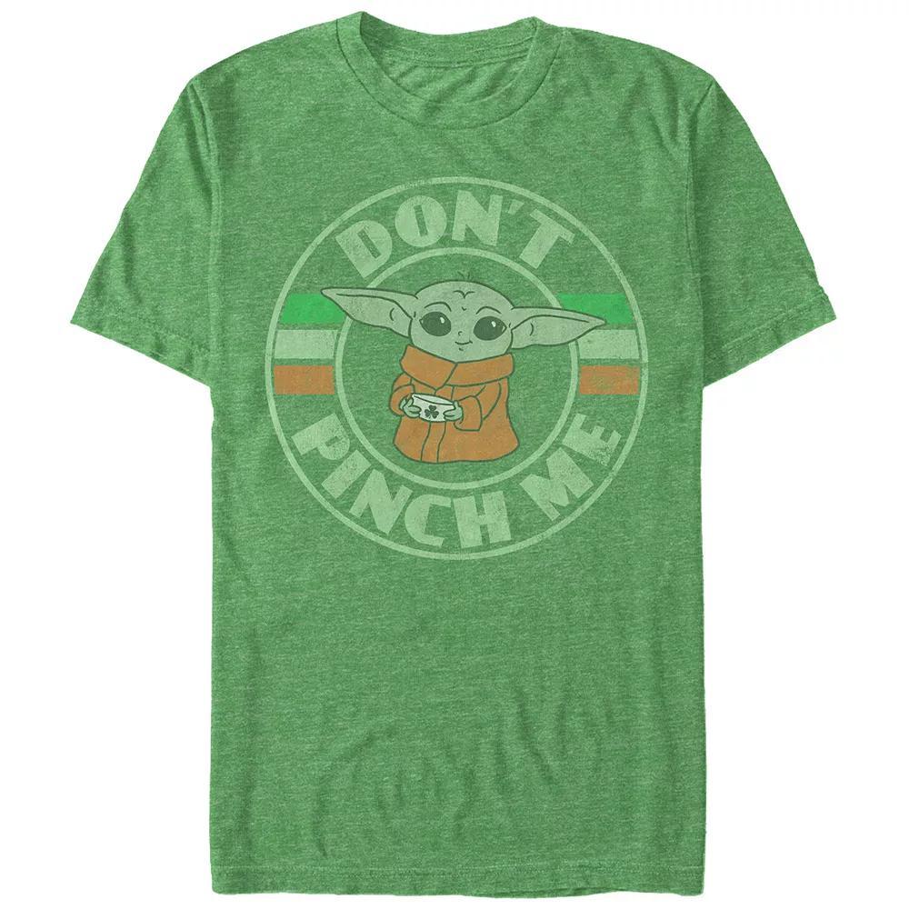 Mens The Mandalorian The Child Dont Pinch Me Graphic Tee Kelly Grey Product Image