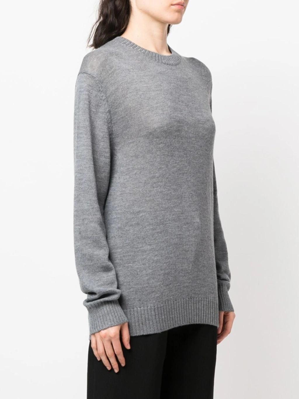 JIL SANDER Fine-knit Wool Jumper In Nude & Neutrals Product Image
