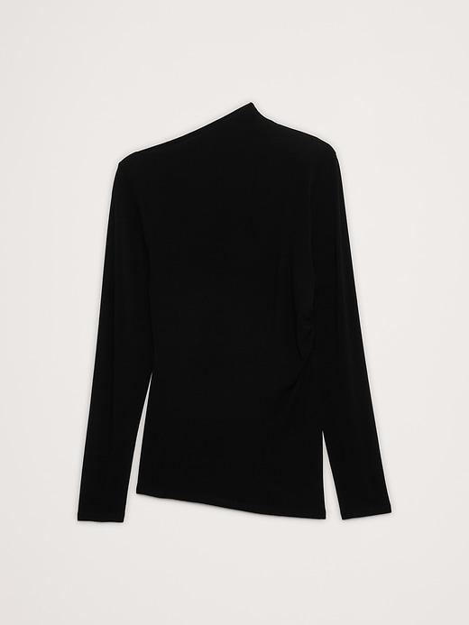 Luxe Wool-Blend Asymmetrical Top Product Image