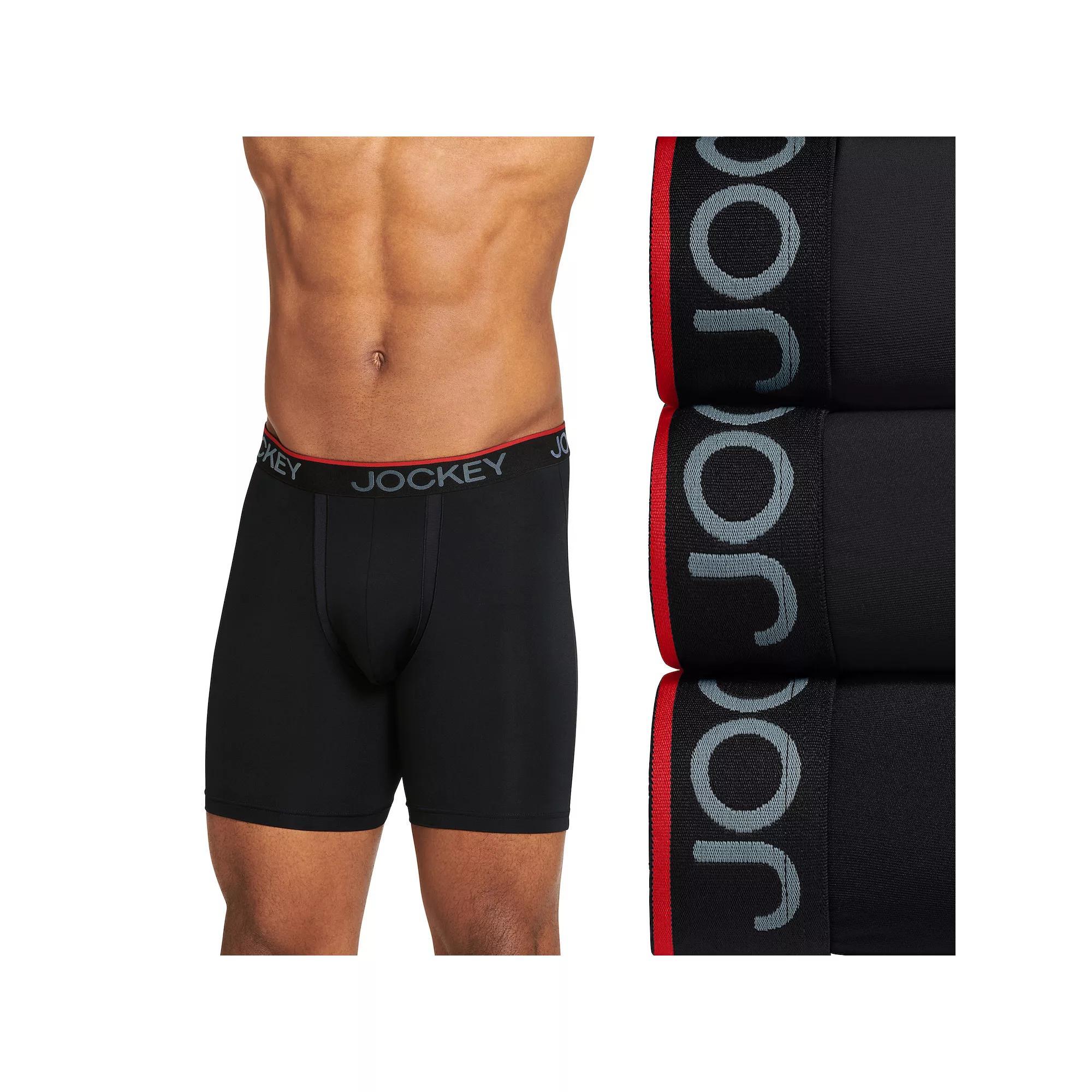 Mens Jockey 3-Pack Chafe Proof Pouch Microfiber 6 Boxer Brief Product Image