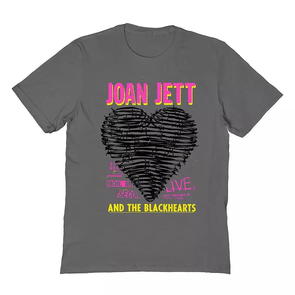 Men's Joan Jett & The Black Hearts Men's T-Shirt, Size: Medium, Grey Product Image