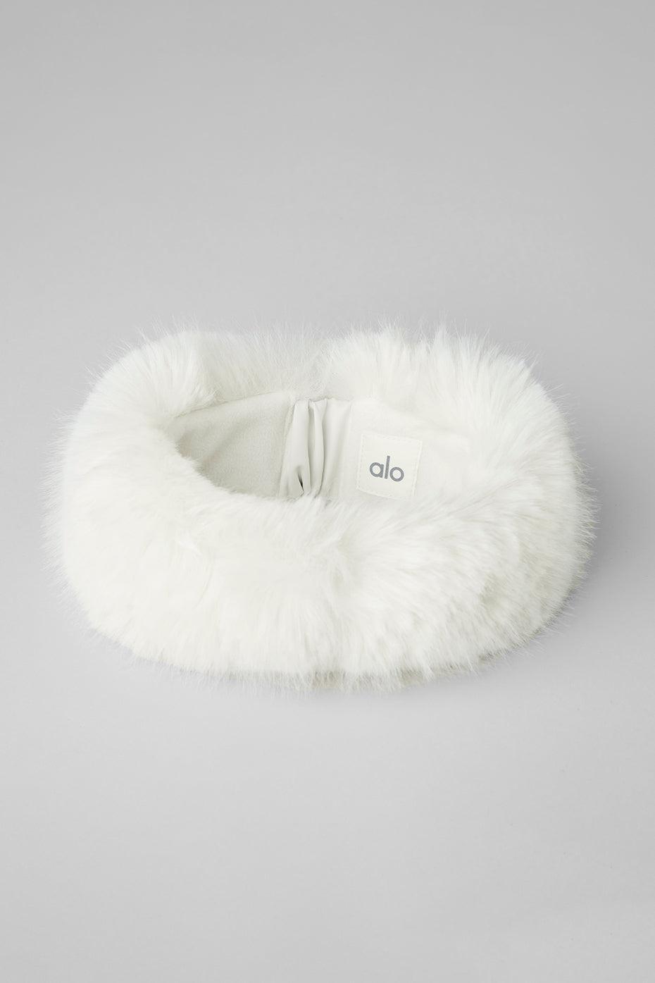 Faux Fur Wintersun Headband - Ivory Product Image