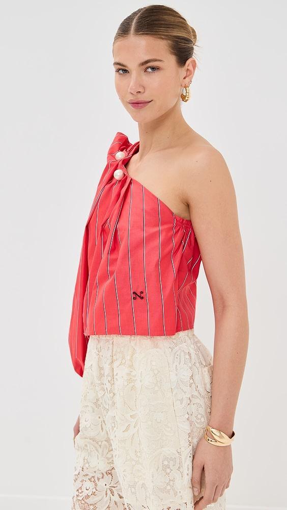 Nackiye Antiparos One Shoulder Shawl Top | Shopbop Product Image