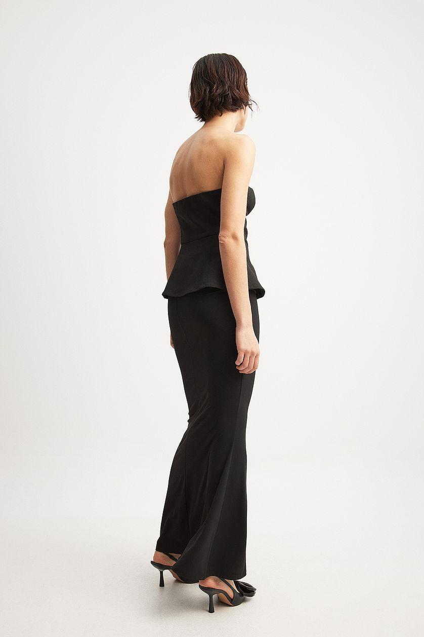 Fitted Rouched Maxi Skirt Product Image