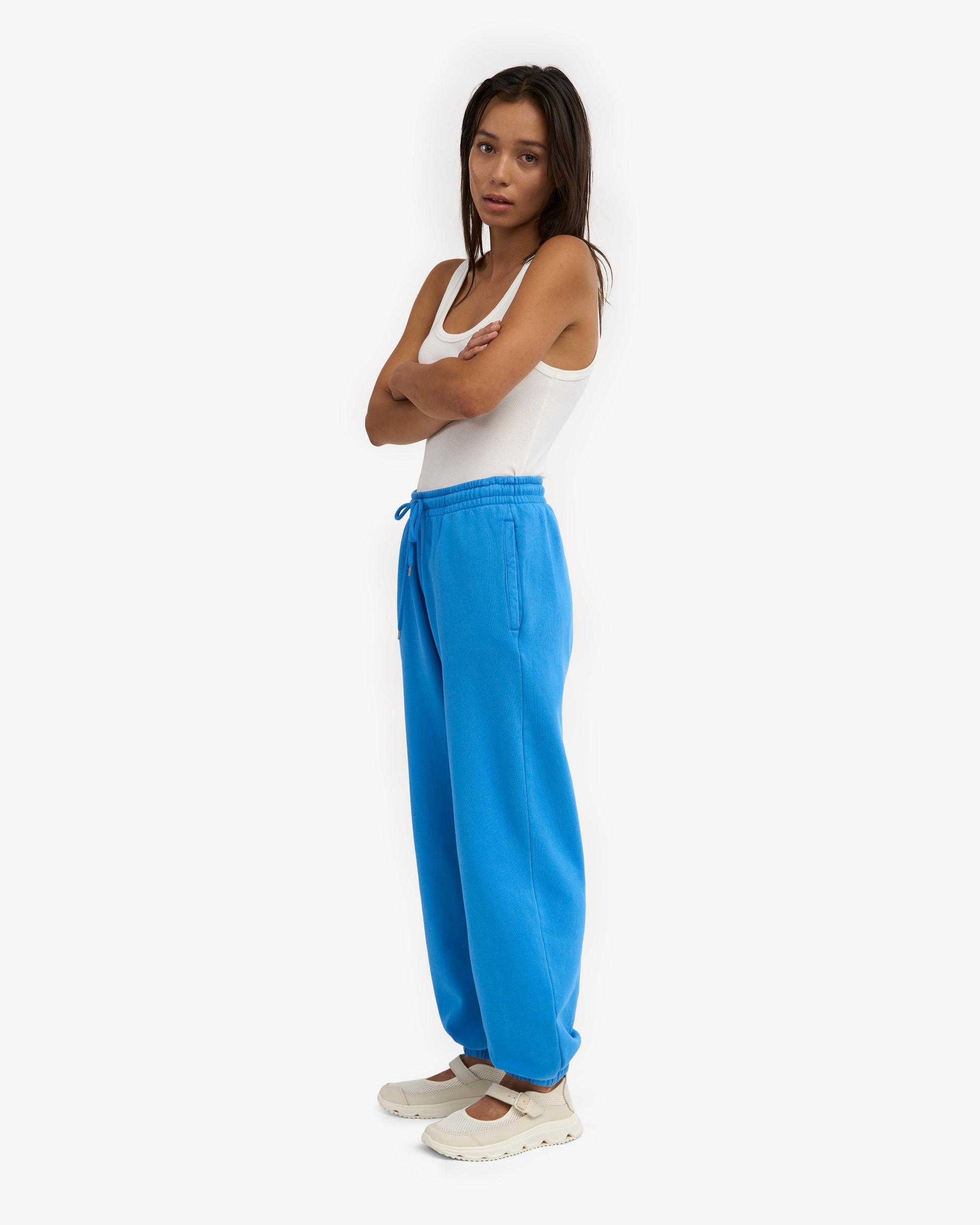 Organic Relaxed Sweatpants - Pacific Blue Product Image