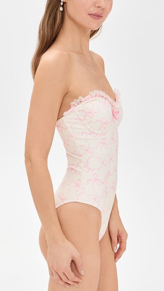 LoveShackFancy Brooksie One Piece | Shopbop Product Image