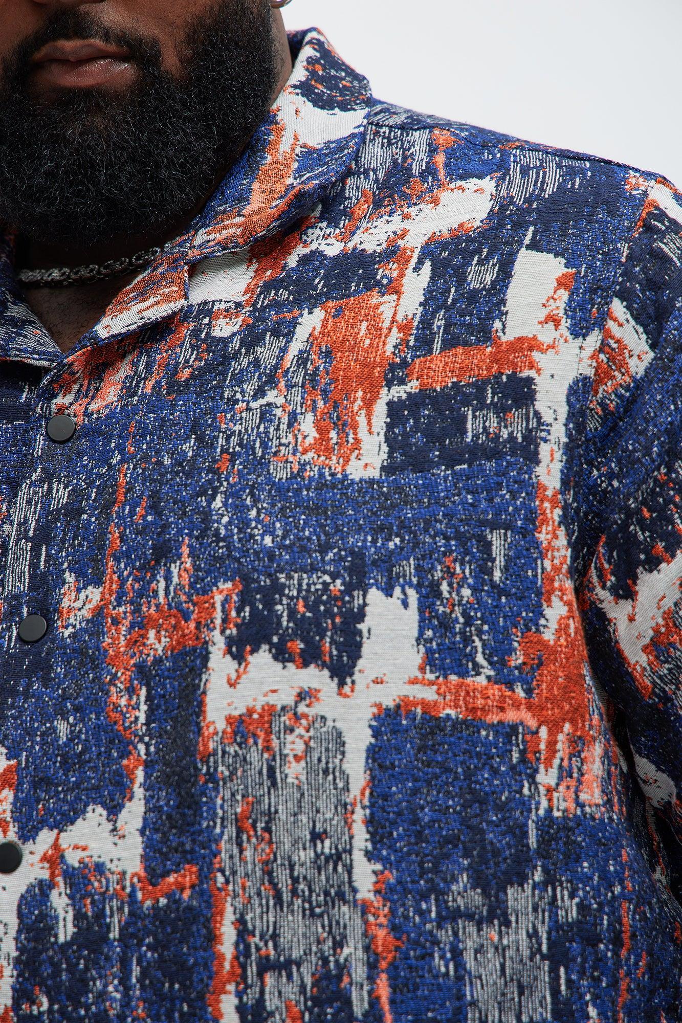 Hayward Tapestry Shirt - Blue/combo Product Image