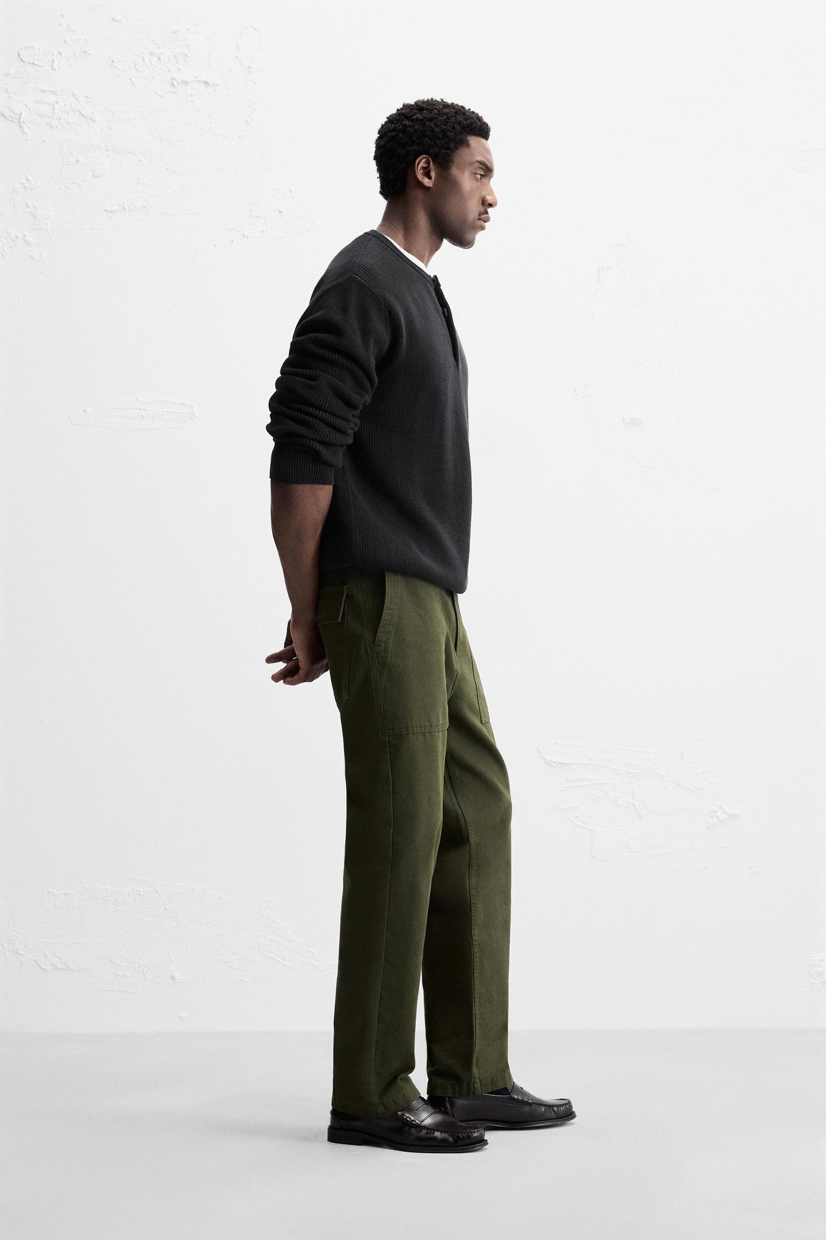 BUTTONED PURL KNIT SWEATER Product Image
