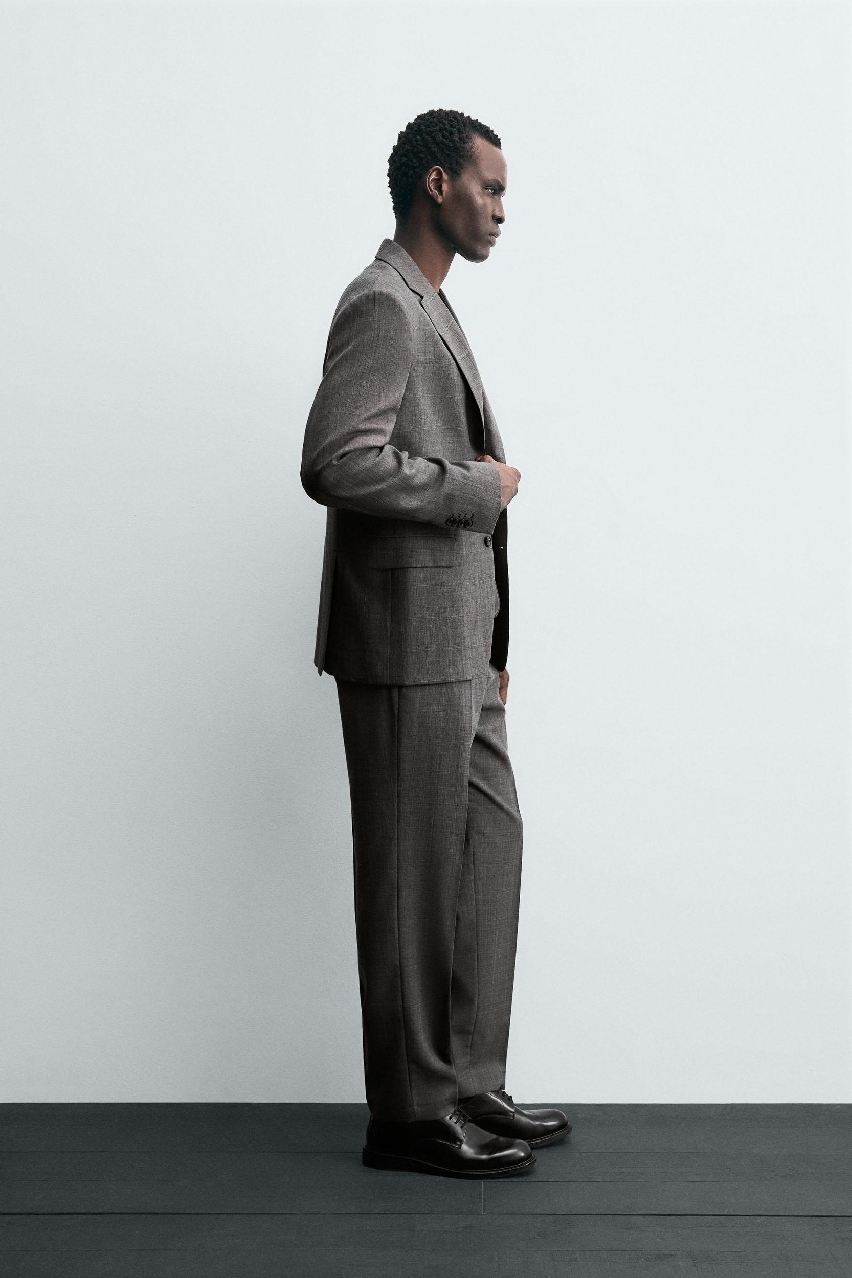 PLAID SUIT PANTS Product Image