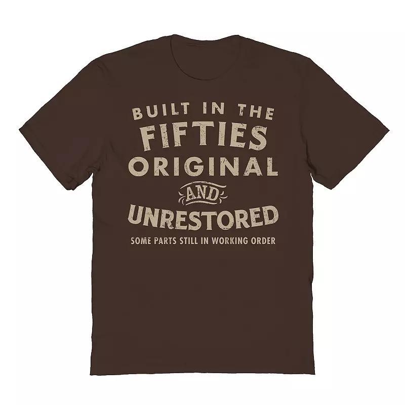 Men's Original & Unrestored 50's Graphic Tee, Size: XL, Dark Brown Product Image