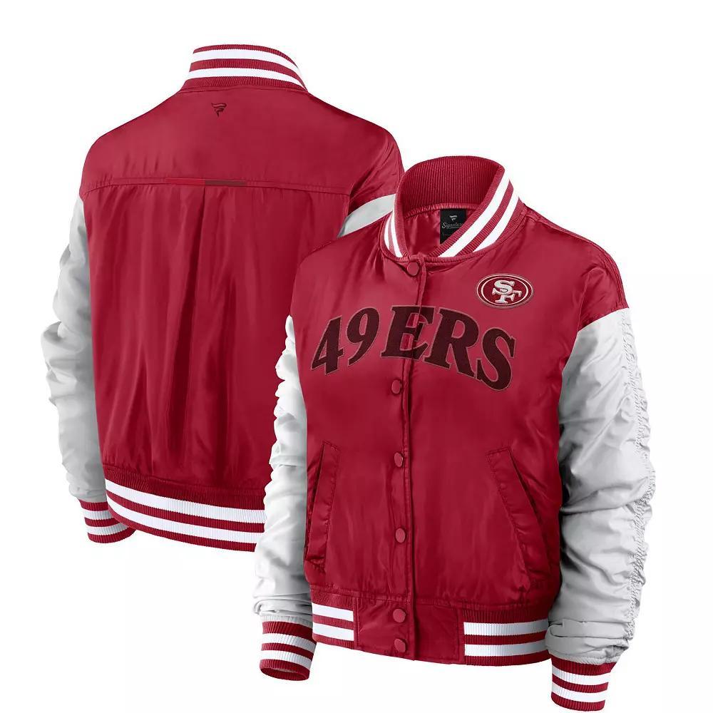 Women's Fanatics  Scarlet San Francisco 49ers Elements Wave Full-Snap Jacket, Size: XS, Red Product Image