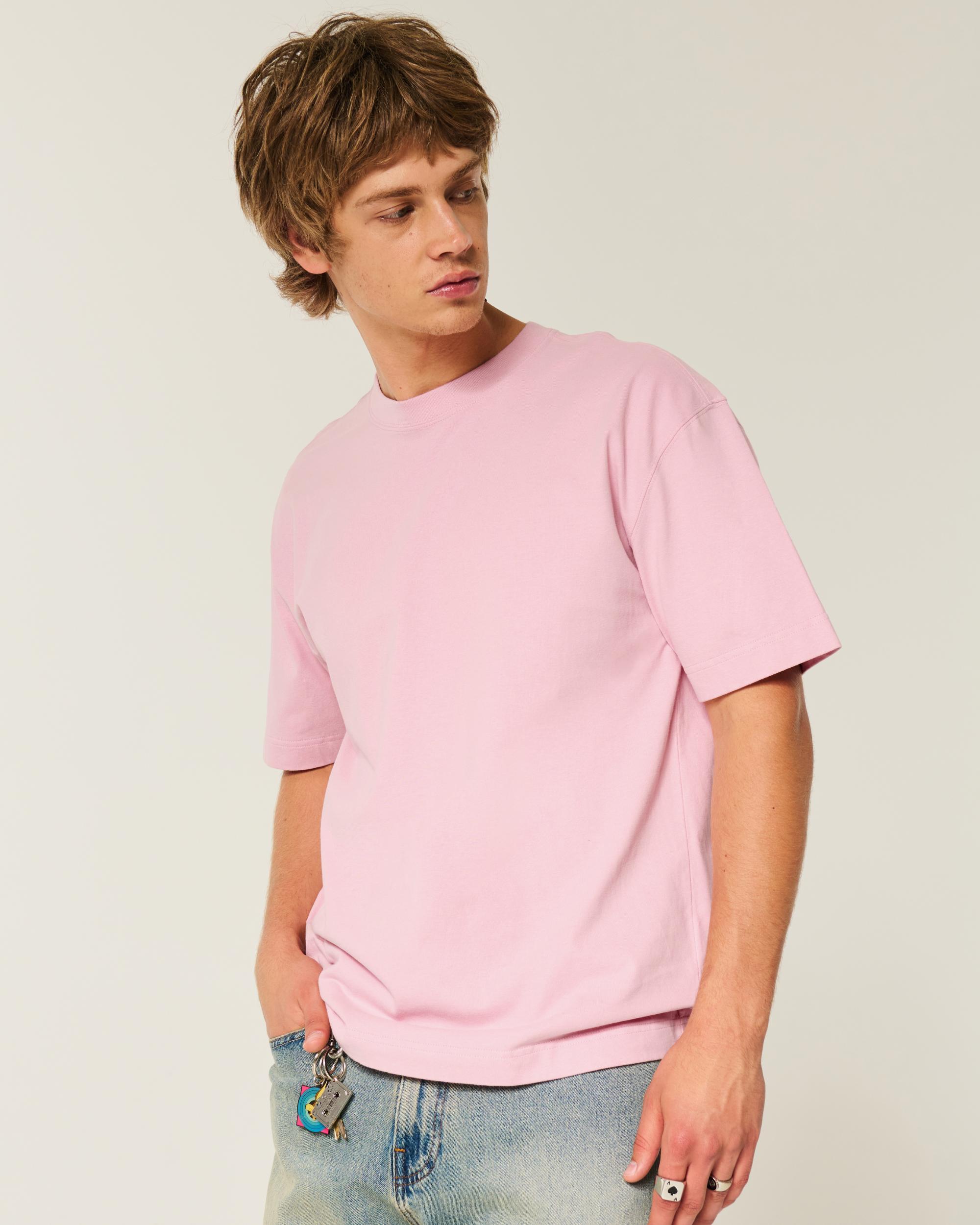 Boxy Heavyweight Washed Crew T-Shirt Product Image