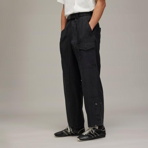 adidas Y-3 Washed Twill Pants Black L Mens Product Image