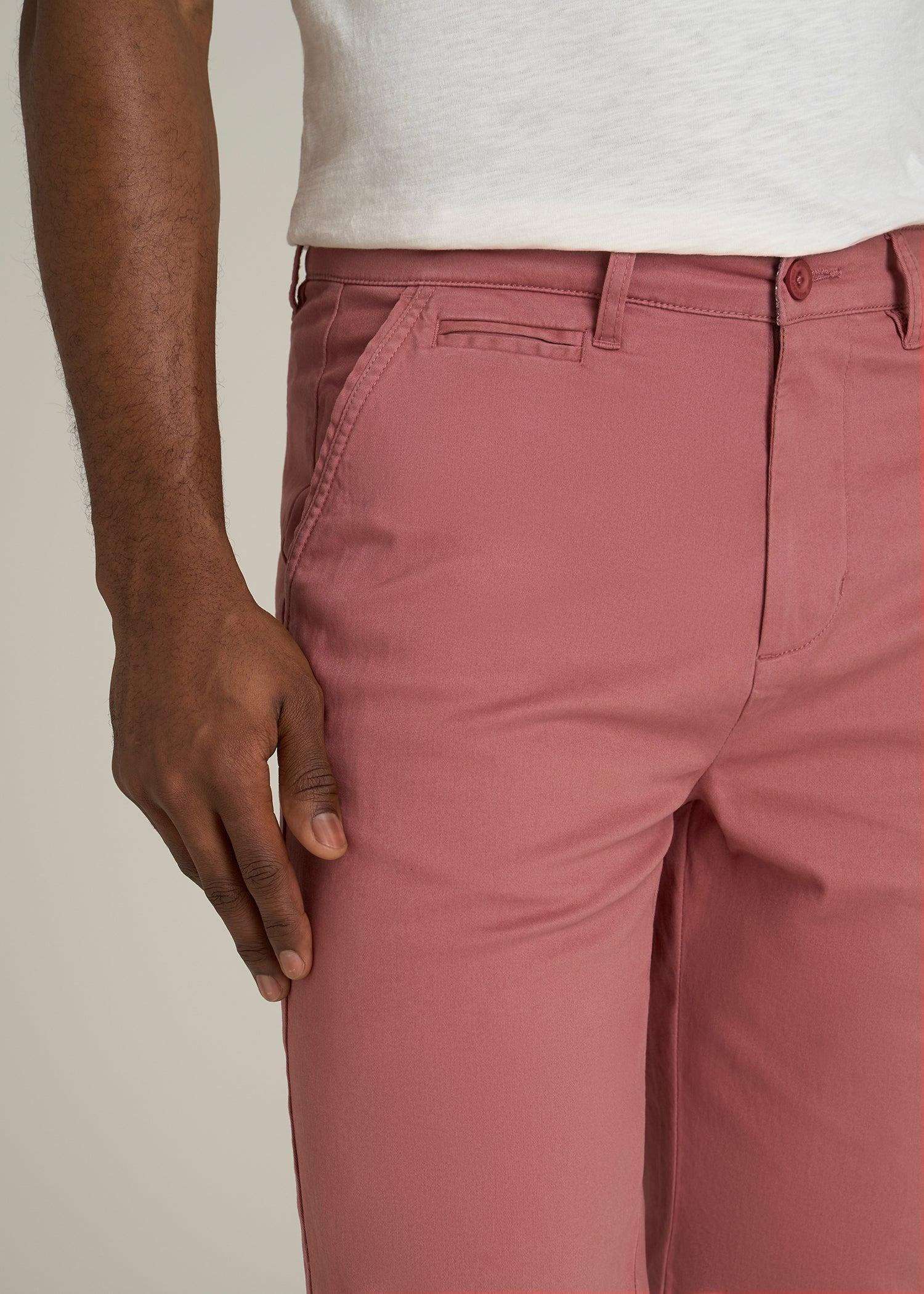 Chino Shorts for Tall Men in Withered Rose Product Image