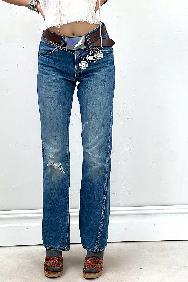 Vintage Perfectly Patched Up Flare Jeans Selected by Anna Corinna Product Image