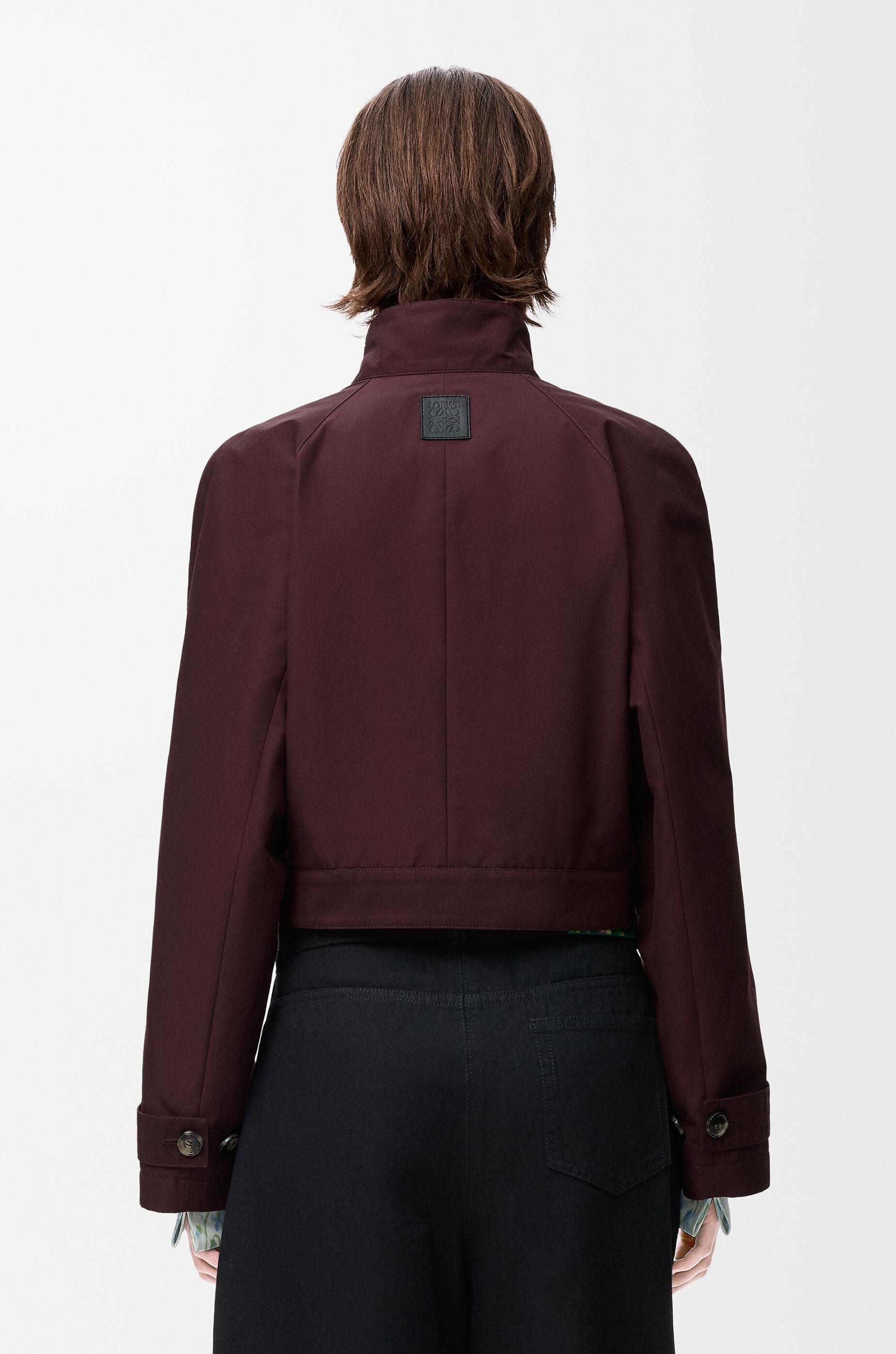 Short trench in cotton blend Product Image
