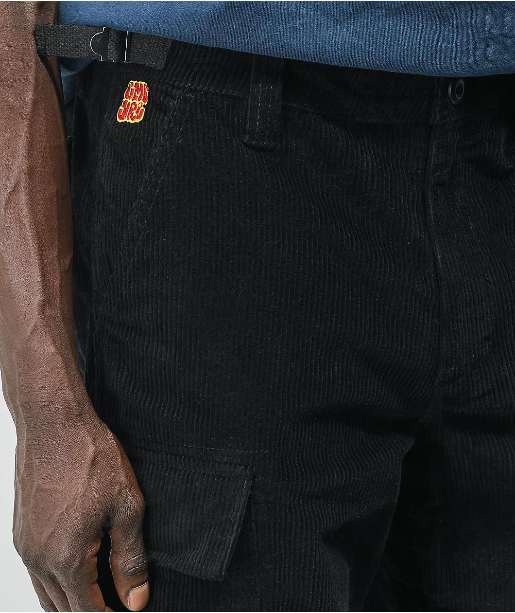 Empyre Black Corduroy Cargo Skate Pants Product Image