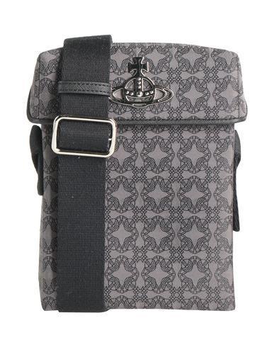 VIVIENNE WESTWOOD Man Cross-body Bag Lead Size - Textile Fibers In Grey Product Image