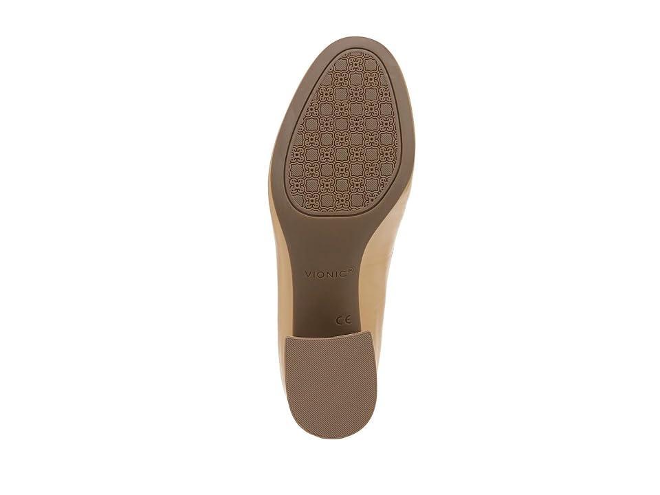 Vionic Carmel Leather Block Heel Pumps Product Image