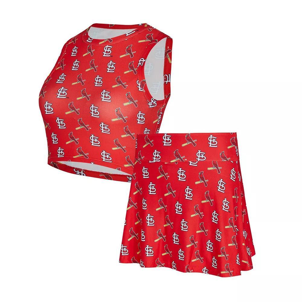 Women's Concepts Sport  Red St. Louis Cardinals Knit Tank Top & Skort Set, Size: Medium Product Image