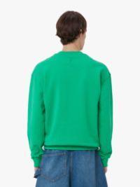 HEDGEHOG PRINT CREWNECK SWEATSHIRT in green | JW Anderson US  Product Image