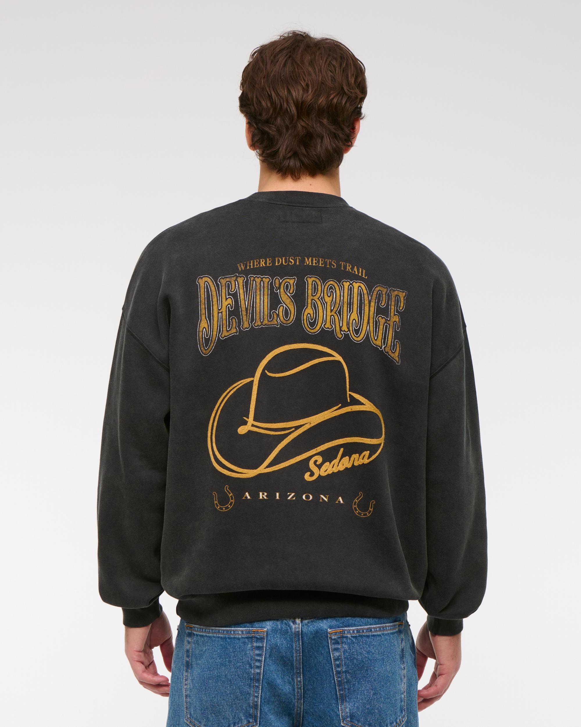 Western Graphic Crew Sweatshirt Product Image